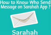sarahah app me message send kisne kiya kaise pata kare