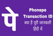 phonepe transaction id kya hai in hindi